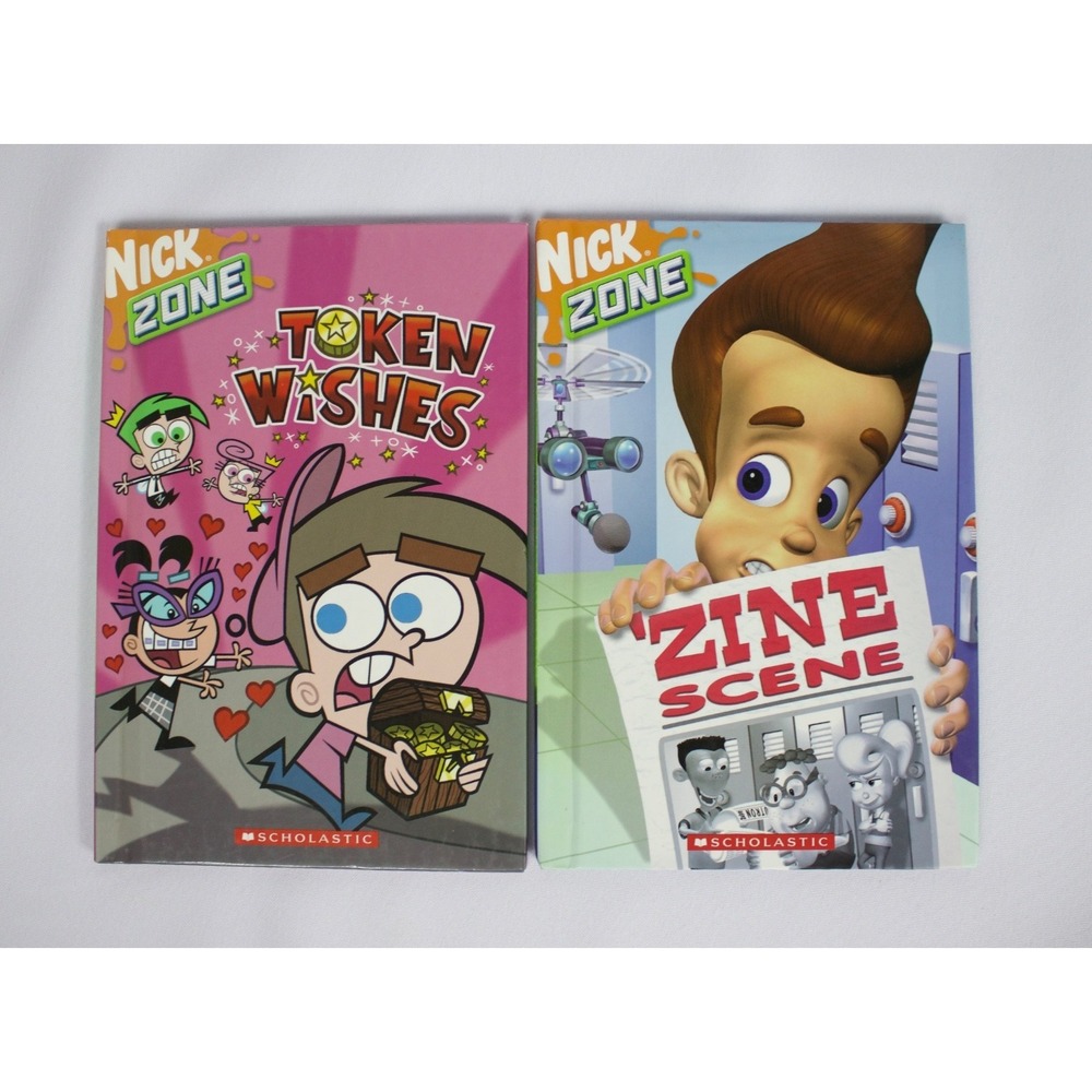 Scholastic Nick Zone Books Lot of 2 Fairly Odd Parents Jimmy Neutron